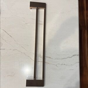 hansgrohe AddStoris Brushed Bronze Double Bath Towel Rail